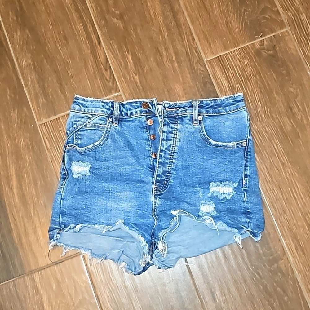 WE THE FREE CUT OFF Denim SHORTS SZ 30
